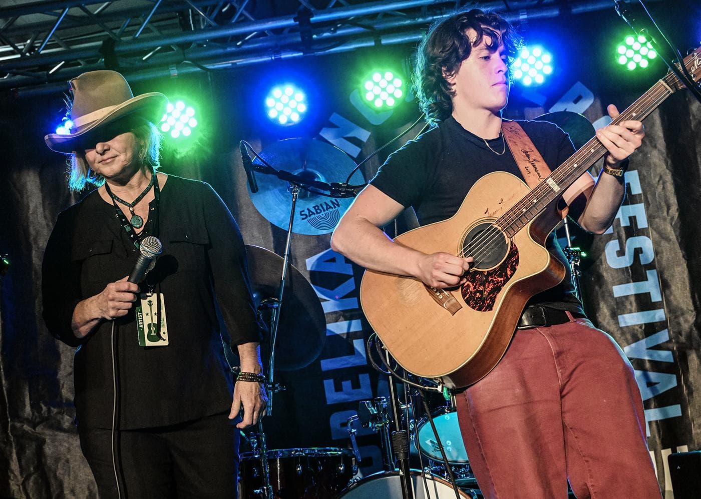 Derick Leduke and Diane Durrett performing at the Late Night Jam