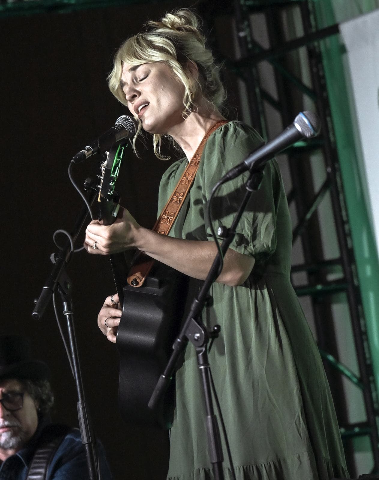 Jessica Willis Fisher performing at The Bottling Plant Ballroom