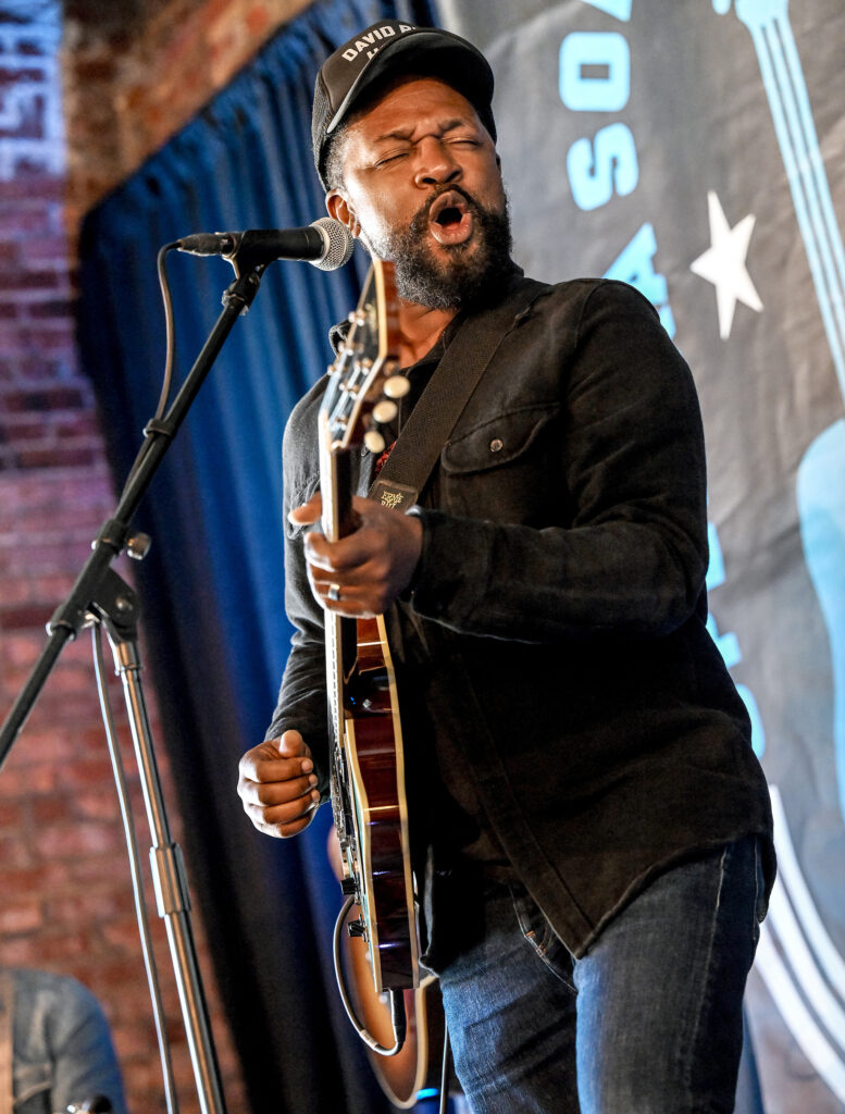 OPELIKA, ALABAMA - OCTOBER 08: David Ryan Harris performs at Resting Pulse Brewery during the 2023 Opelika Songwriters Festival on October 08, 2023, in Opelika, Alabama. (Photo by R. Diamond/Getty Images)