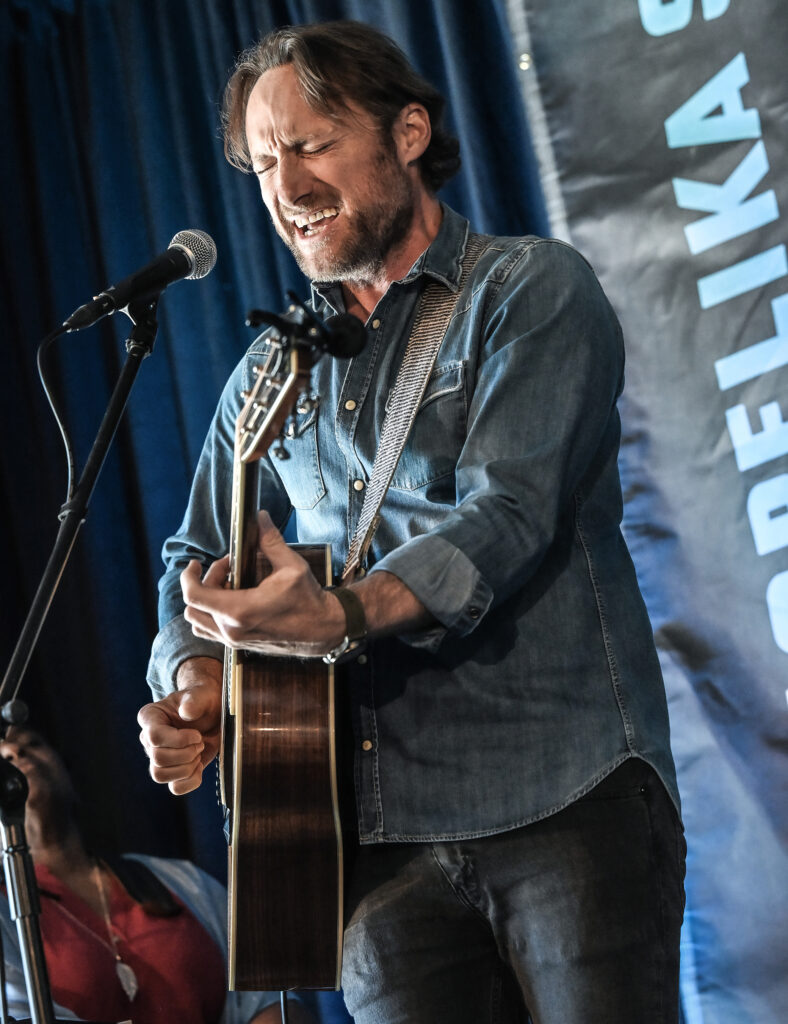 OPELIKA, ALABAMA - OCTOBER 08: Chris Stills performs at Resting Pulse Brewery during the 2023 Opelika Songwriters Festival on October 08, 2023, in Opelika, Alabama. (Photo by R. Diamond/Getty Images)