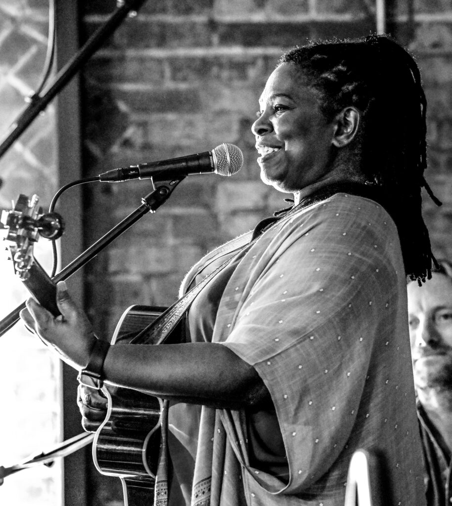 OPELIKA, ALABAMA - OCTOBER 08: Ruthie Foster performs at Resting Pulse Brewery during the 2023 Opelika Songwriters Festival on October 08, 2023, in Opelika, Alabama. (Photo by R. Diamond/Getty Images)